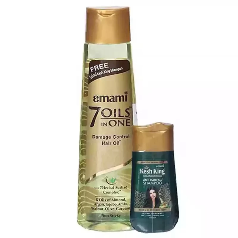 7 Oil Emami 200ML Free Kesh King Shampoo