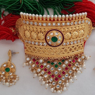 Necklace set Aad Set 1gm Velvet (PRC022)